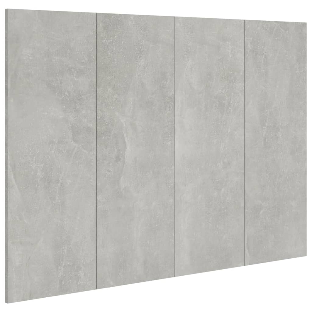 Cabeceira - cabeceira de cama cama 120x1,5x80 cm derivados madeira cimento cinzento