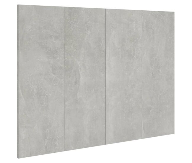 Cabeceira - cabeceira de cama cama 120x1,5x80 cm derivados madeira cimento cinzento