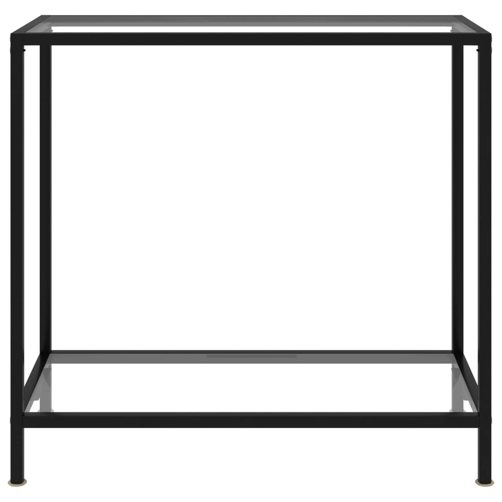 Mesa consola - mesa de entrada 80x35x75 cm vidro temperado transparente
