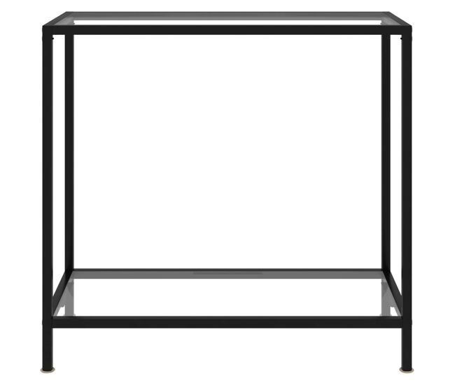 Mesa consola - mesa de entrada 80x35x75 cm vidro temperado transparente