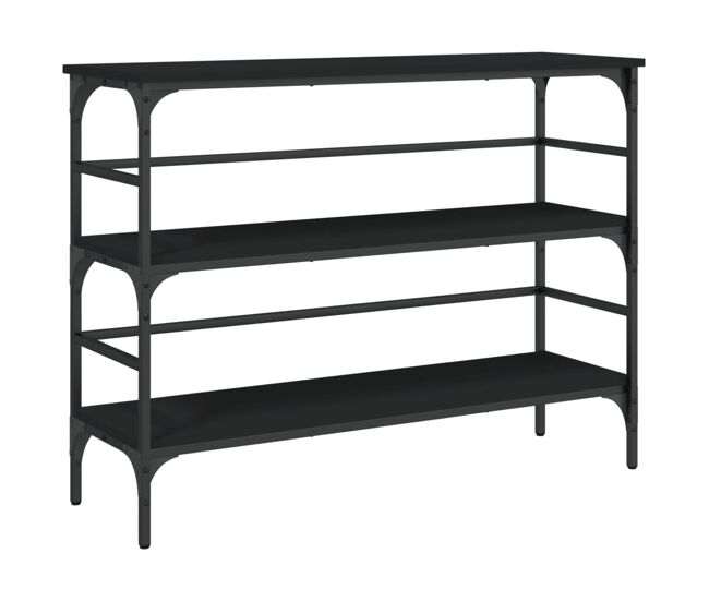 Mesa consola - mesa de entrada 100x32x75 cm derivados de madeira preto
