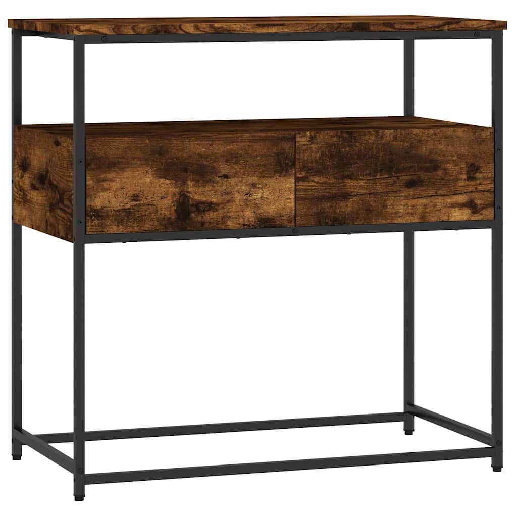 Mesa consola - mesa de entrada 75x40x75 cm derivados de madeira carvalho fumado