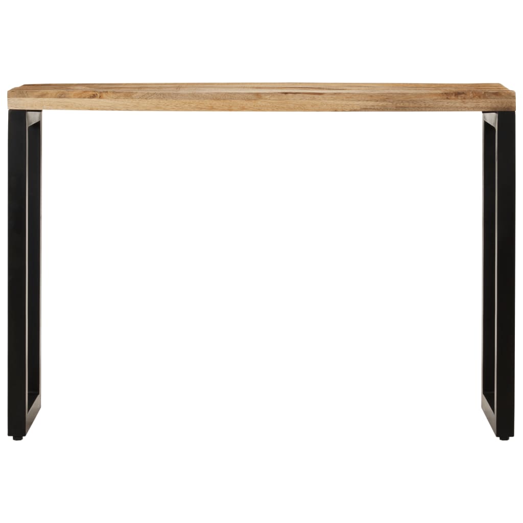 Mesa consola - mesa de entrada 110x35x76 cm madeira de mangueira áspera maciça