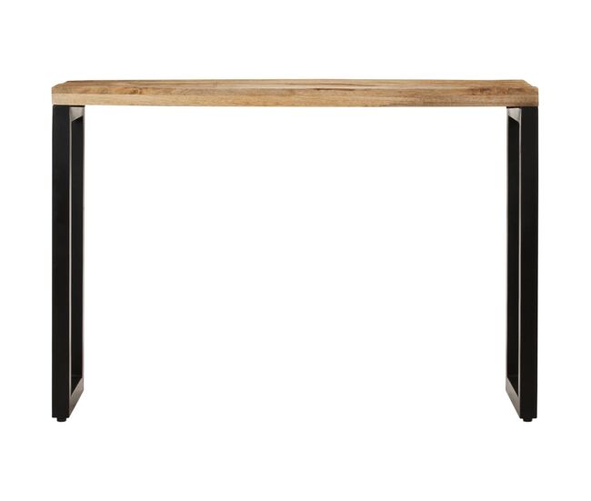 Mesa consola - mesa de entrada 110x35x76 cm madeira de mangueira áspera maciça