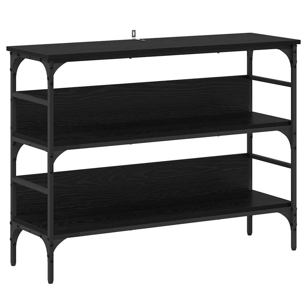 Mesa consola - mesa de entrada carvalho preto 100 x 32 x 75 cm madeira processada