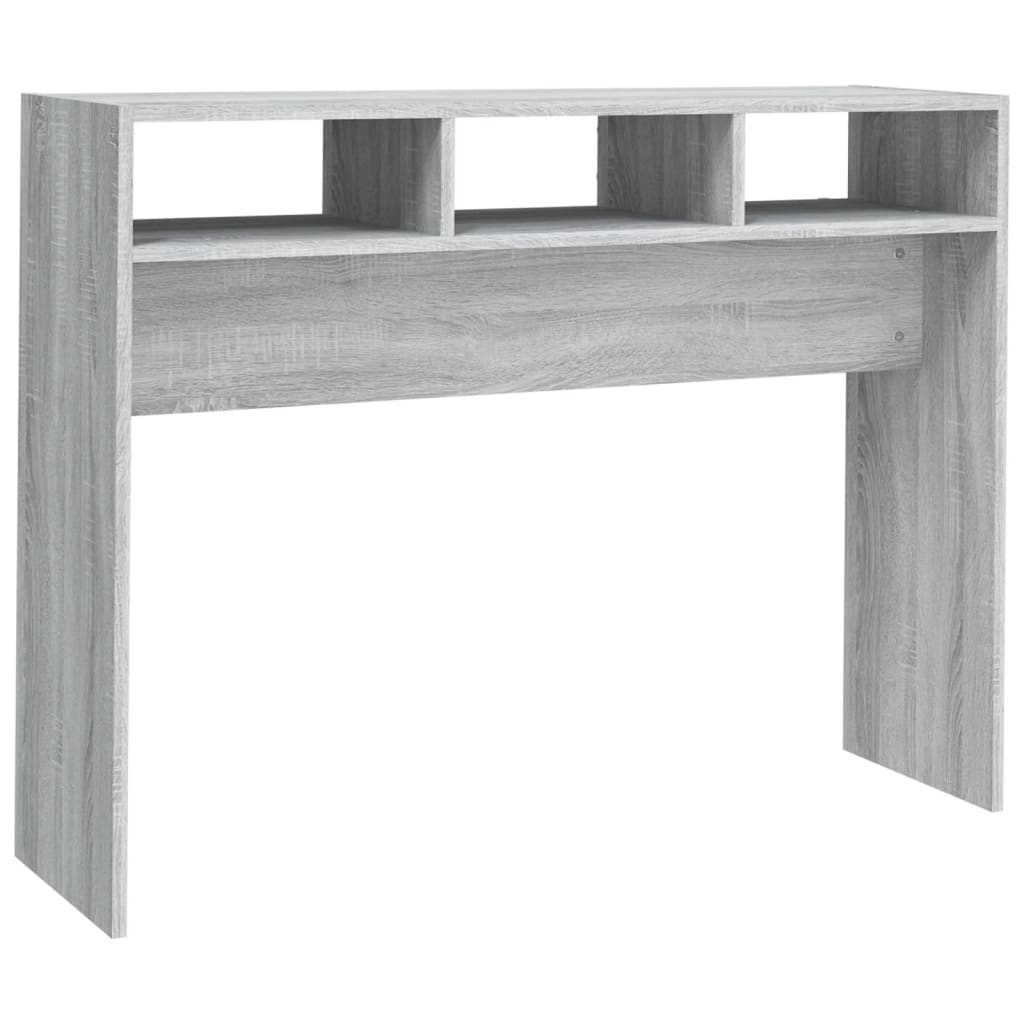 Mesa consola - mesa de entrada 105x30x80 cm derivados de madeira cinzento sonoma