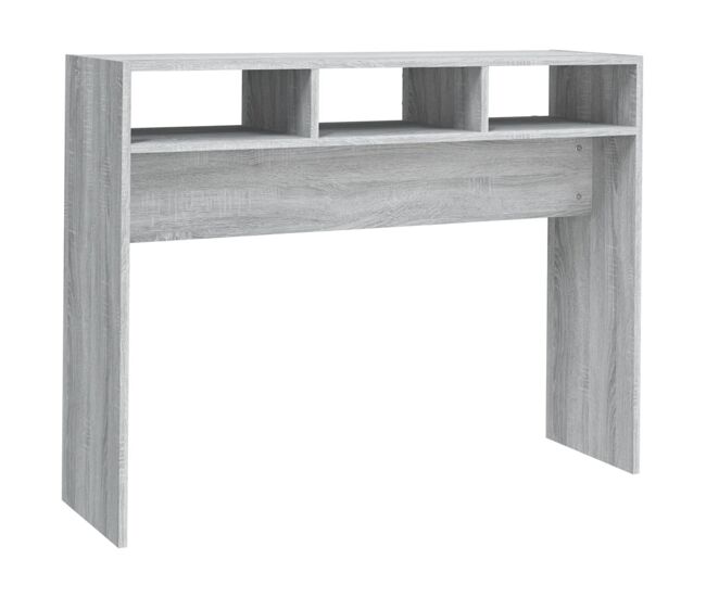 Mesa consola - mesa de entrada 105x30x80 cm derivados de madeira cinzento sonoma
