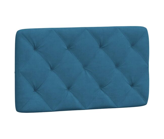 Almofadão de cabeceira - cabeceira de cama 80 cm veludo azul