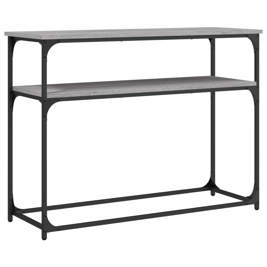Mesa consola - mesa de entrada 100x35,5x75cm derivados de madeira cinzento sonoma