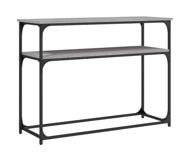 Mesa consola - mesa de entrada 100x35,5x75cm derivados de madeira cinzento sonoma