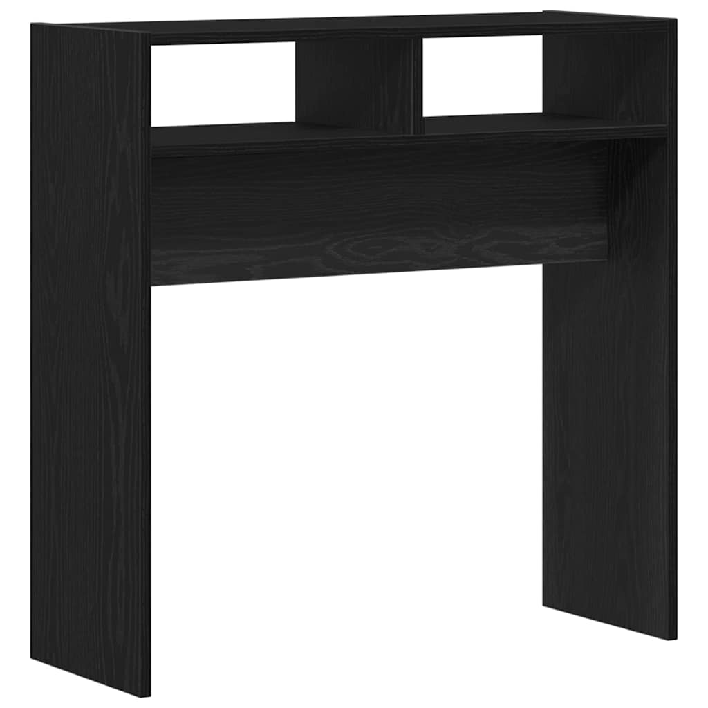 Mesa consola - mesa de entrada carvalho preto 78 x 30 x 80 cm madeira processada