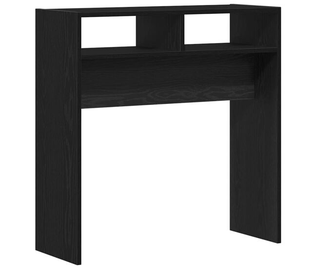 Mesa consola - mesa de entrada carvalho preto 78 x 30 x 80 cm madeira processada