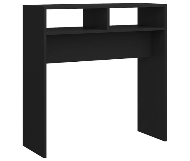 Mesa consola - mesa de entrada 78x30x80 cm derivados de madeira preto