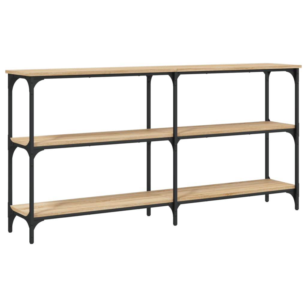 Mesa consola - mesa de entrada 150x29x75 cm derivados de madeira carvalho sonoma