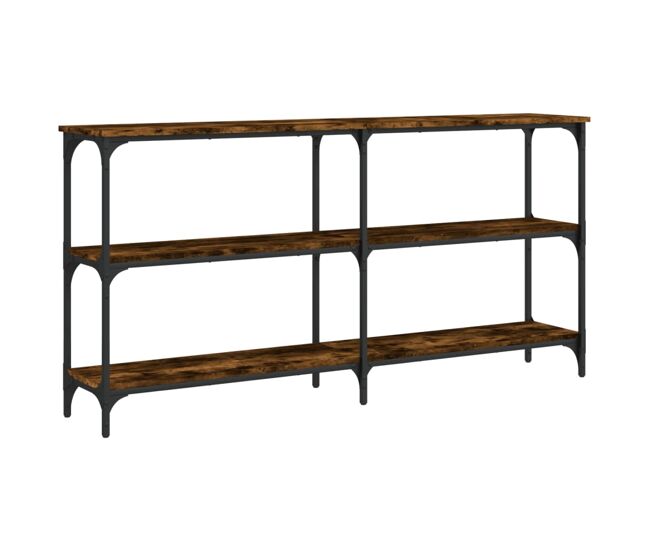 Mesa consola - mesa de entrada 150x29x75 cm derivados de madeira carvalho fumado