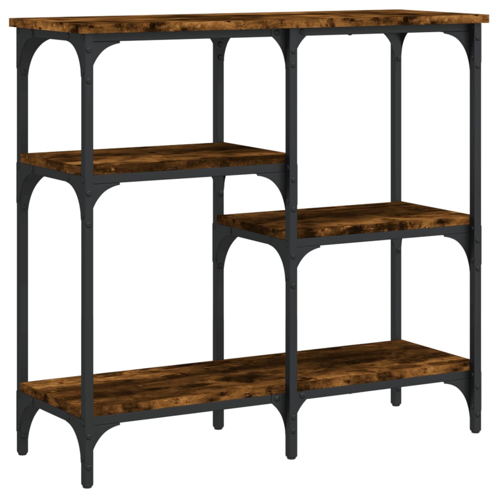 Mesa consola - mesa de entrada 80x29x75 cm derivados de madeira carvalho fumado