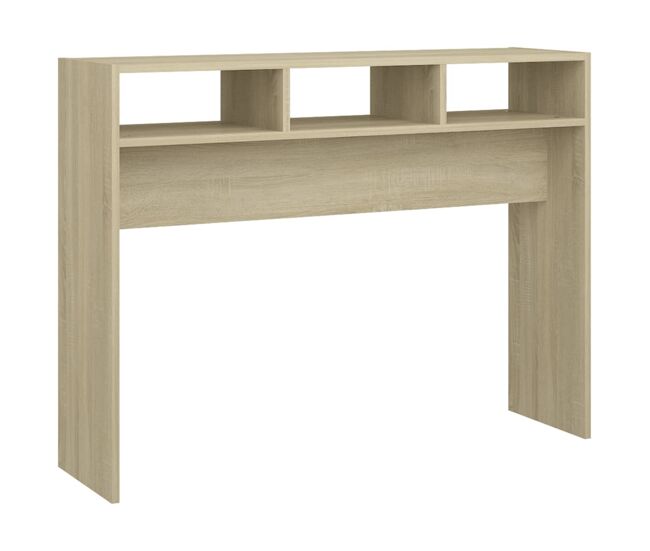 Mesa consola - mesa de entrada 105x30x80 cm derivados de madeira carvalho sonoma
