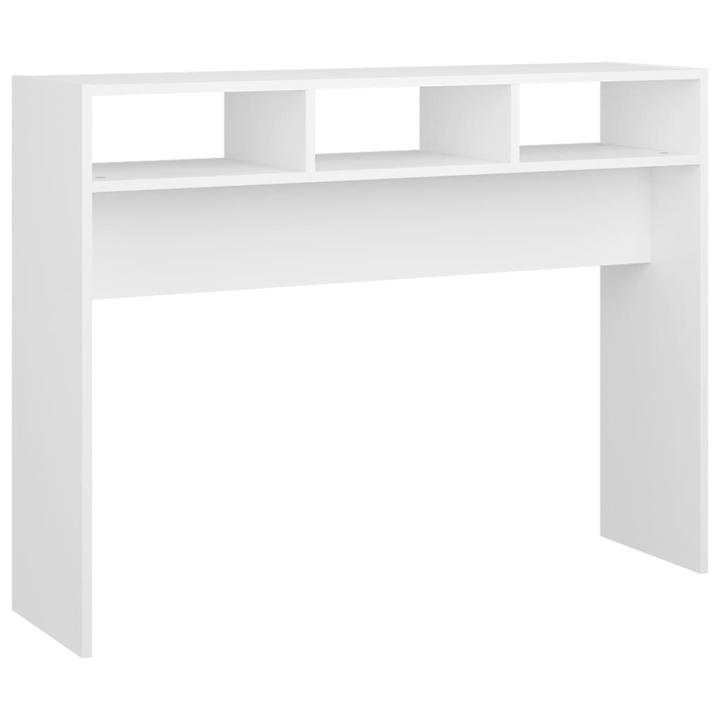 Mesa consola - mesa de entrada 105x30x80 cm derivados de madeira branco