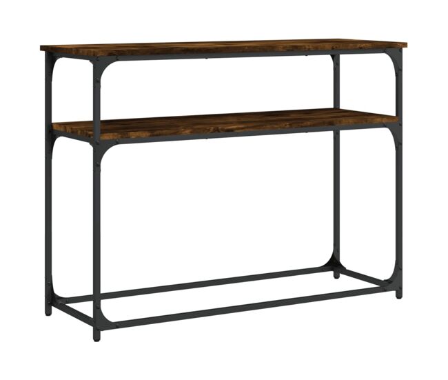 Mesa consola - mesa de entrada 100x35,5x75cm derivados de madeira carvalho fumado