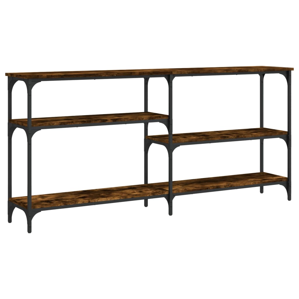 Mesa consola - mesa de entrada 160x29x75 cm derivados de madeira carvalho fumado