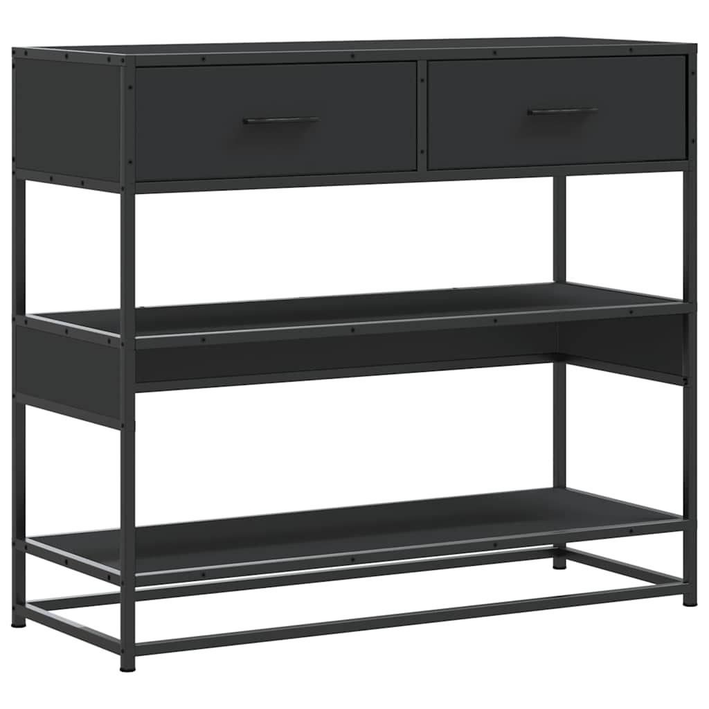 Mesa consola - mesa de entrada 90x35x80 cm derivados de madeira preto