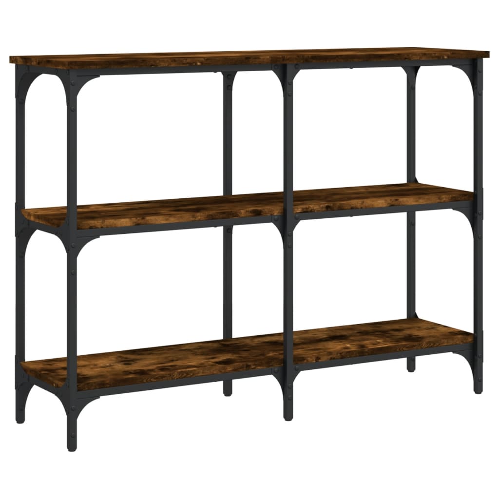 Mesa consola - mesa de entrada 100x29x75 cm derivados de madeira carvalho fumado