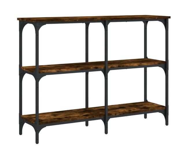 Mesa consola - mesa de entrada 100x29x75 cm derivados de madeira carvalho fumado