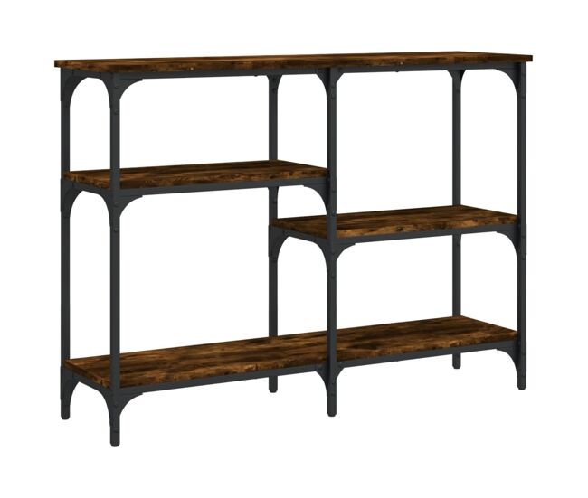 Mesa consola - mesa de entrada 102x29x75 cm derivados de madeira carvalho fumado
