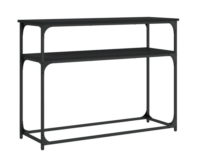 Mesa consola - mesa de entrada 100x35,5x75 cm derivados de madeira preto
