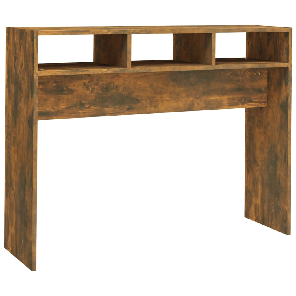 Mesa consola - mesa de entrada 105x30x80 cm derivados de madeira carvalho fumado