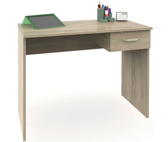 Escrivaninha, mesa de computador 75x90x50cm, 1 gaveta, escritório, quarto juvenil, prakt, madera