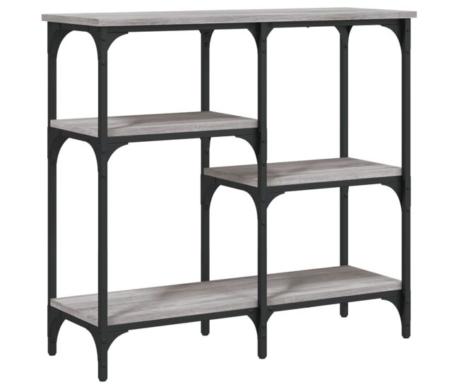 Mesa consola - mesa de entrada 80x29x75 cm derivados de madeira cinzento sonoma