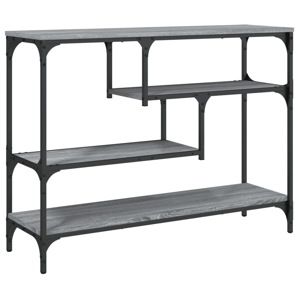 Mesa consola - mesa de entrada 100x30x75 cm derivados de madeira cinzento sonoma