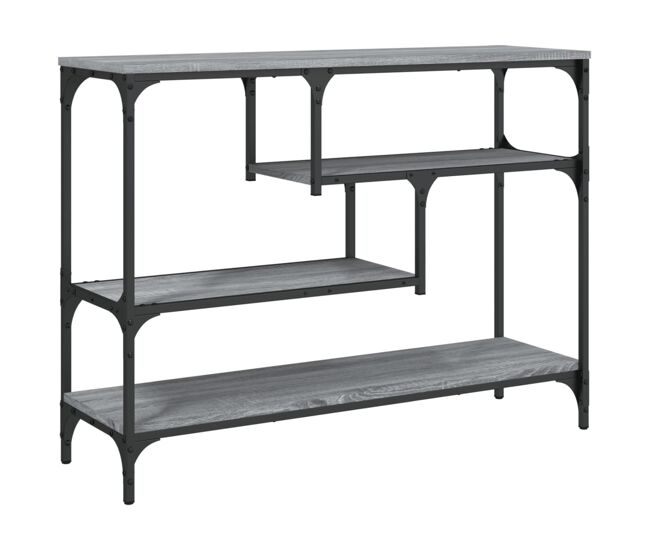 Mesa consola - mesa de entrada 100x30x75 cm derivados de madeira cinzento sonoma