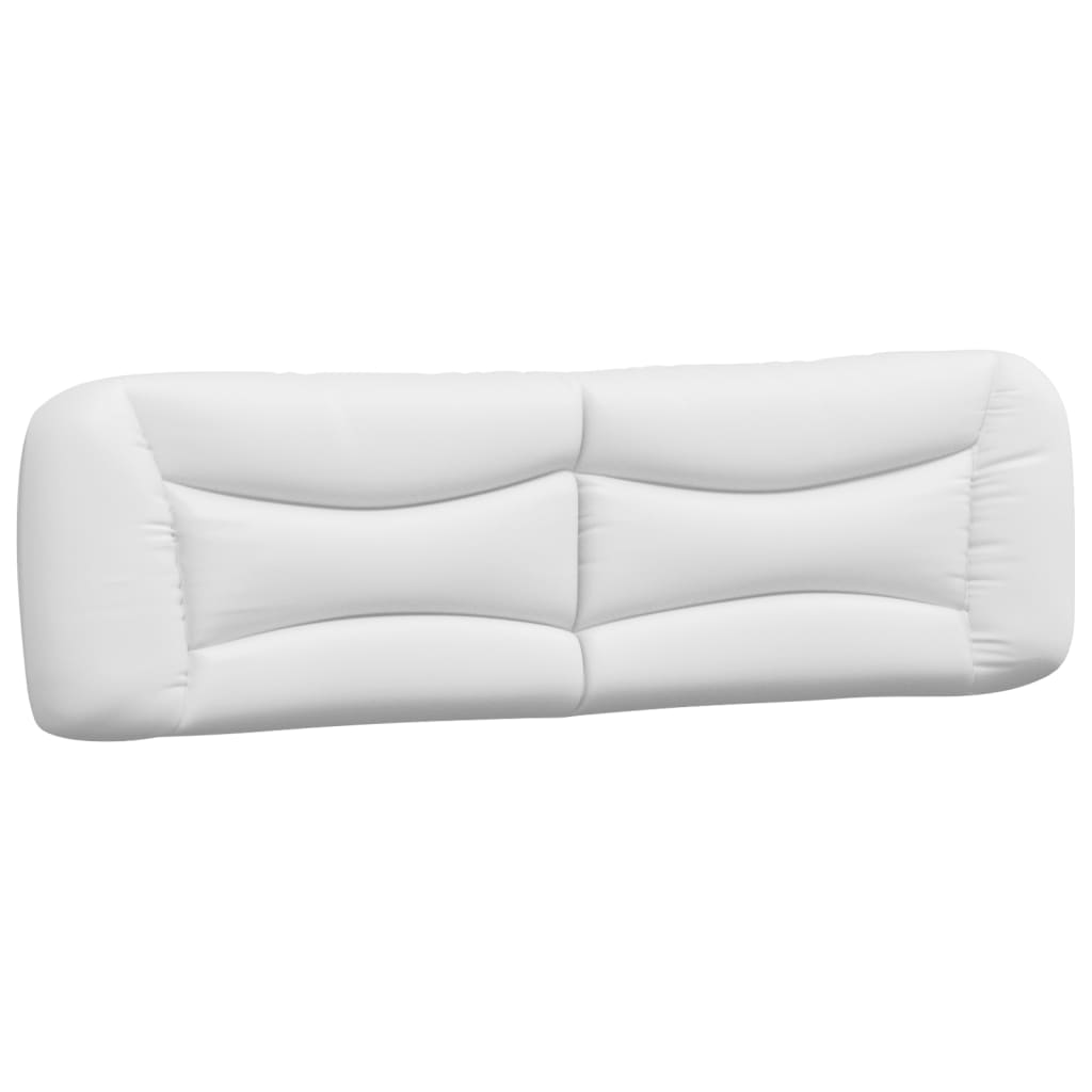 Almofadão de cabeceira - cabeceira de cama 193 cm couro artificial branco