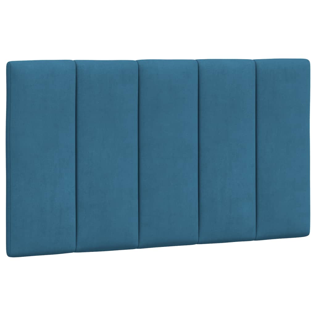 Almofadão de cabeceira - cabeceira de cama 80 cm veludo azul