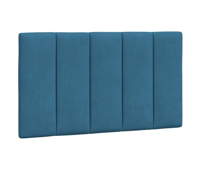 Almofadão de cabeceira - cabeceira de cama 80 cm veludo azul