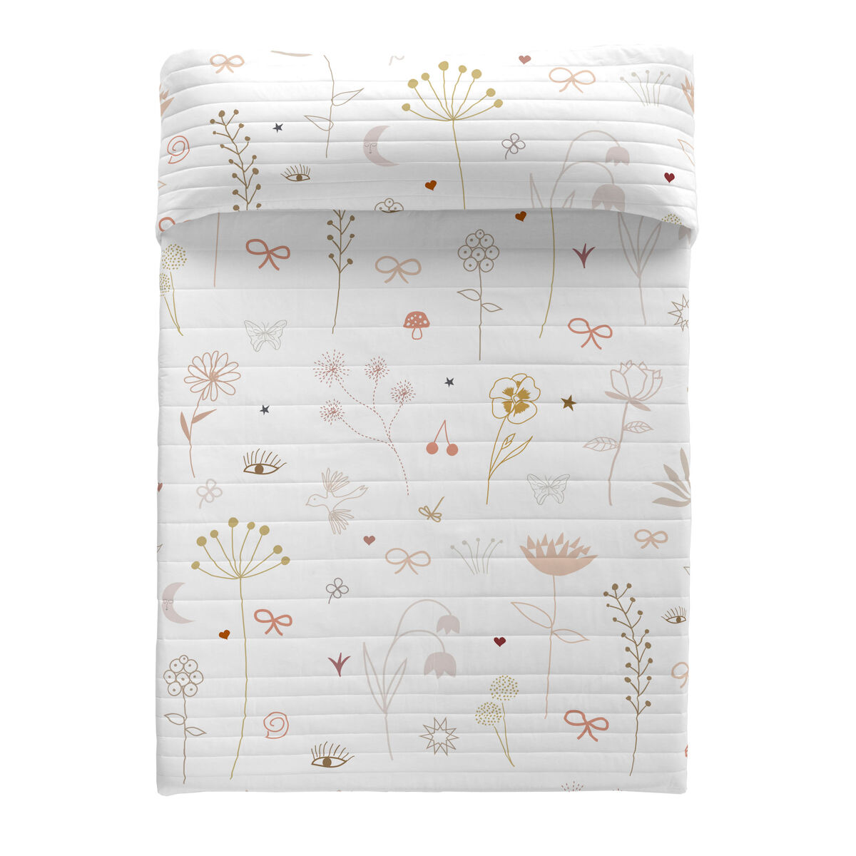 Haciendo el indio - colcha bouti estampada - peso 70 gramas - cama 135/150 - flower chaos