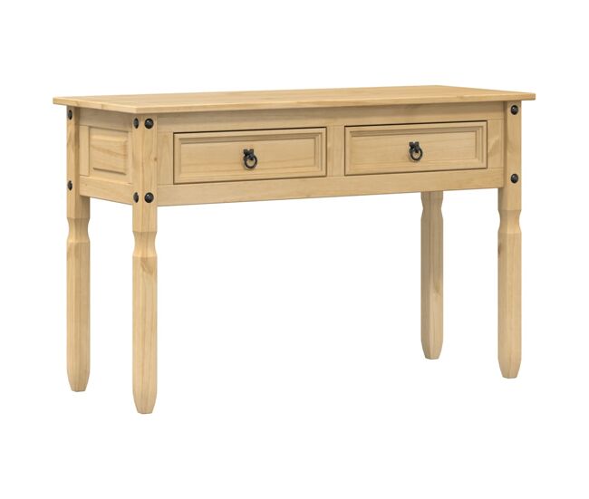 Mesa consola - mesa de entrada corona 115x46x73 cm madeira de pinho maciça