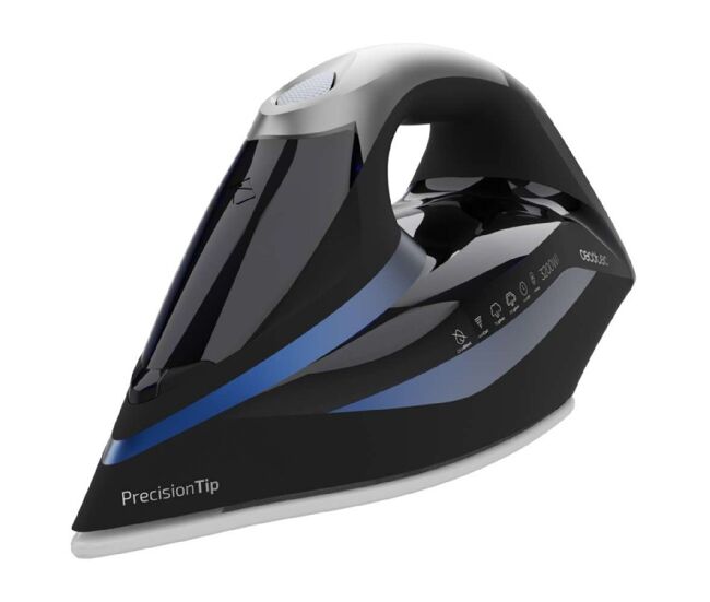 Cecotec ferro de engomar horizontal com bomba de 3200 w, dupla saída de vapor, jato de vapor de 285 g/min e base anodizada