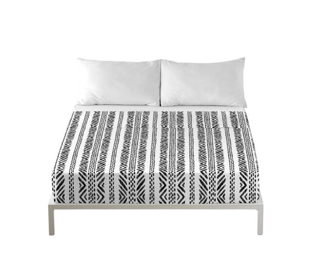 Icehome - conjunto de lençóis estampados de 2 peças para cama 135 - algodão extra macio - inclui lençol de cima + 1 fronha - boho
