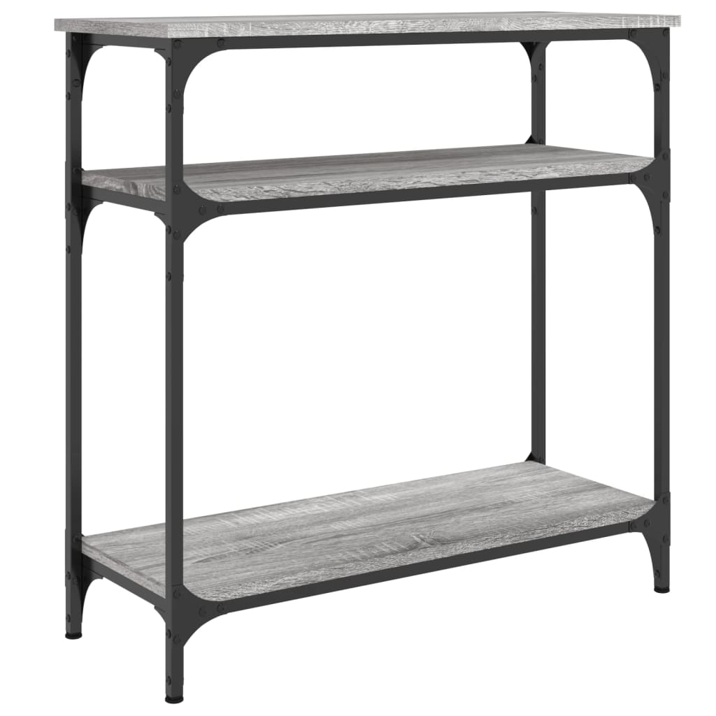 Mesa consola - mesa de entrada 75x29x75 cm derivados de madeira cinzento sonoma