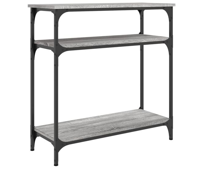 Mesa consola - mesa de entrada 75x29x75 cm derivados de madeira cinzento sonoma