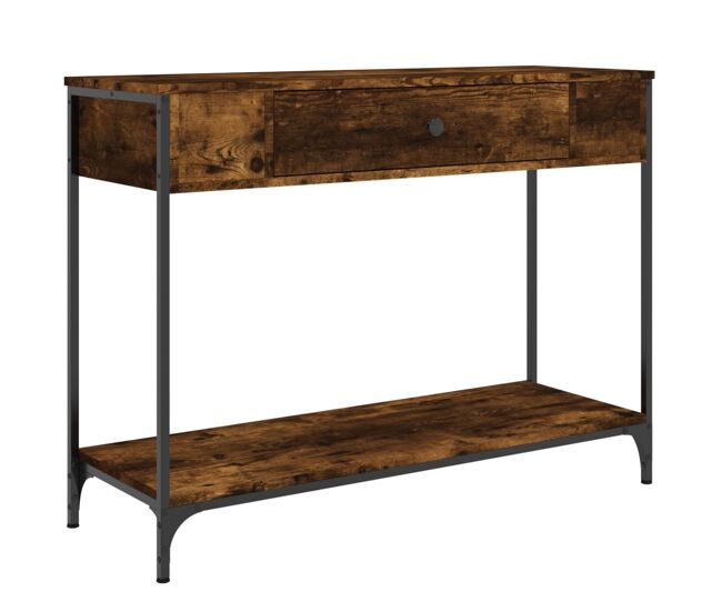 Mesa consola - mesa de entrada 100x34,5x75cm derivados de madeira carvalho fumado