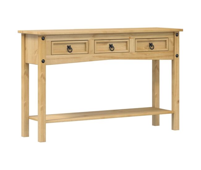 Mesa consola - mesa de entrada corona 114x34,5x73 cm madeira de pinho maciça