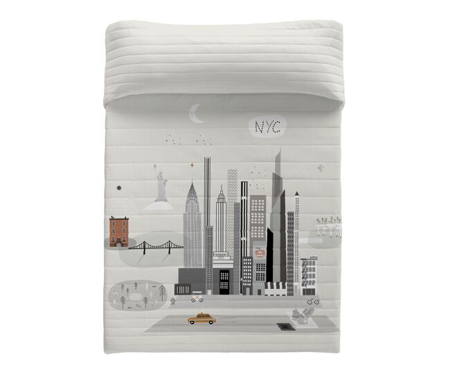 Haciendo el indio - colcha bouti estampada - peso 70 gramas - cama 135/150 - nyc