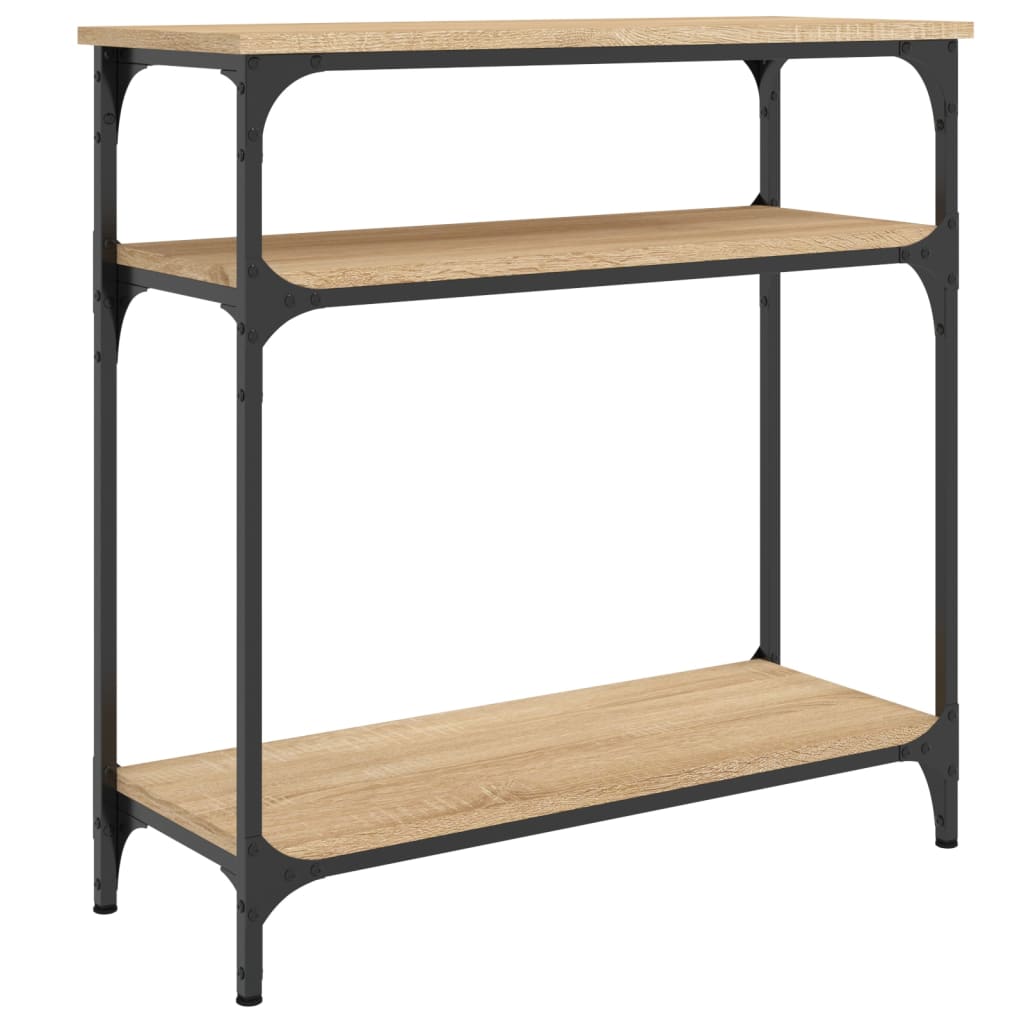 Mesa consola - mesa de entrada 75x29x75 cm derivados de madeira carvalho sonoma