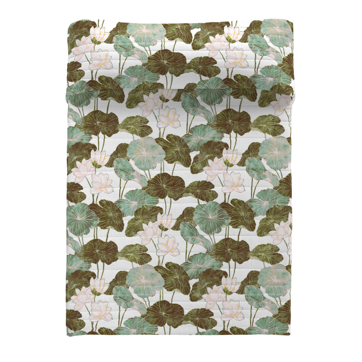 Naturals - colcha bouti estampada - peso 70 gramas - cama 150 - nufar