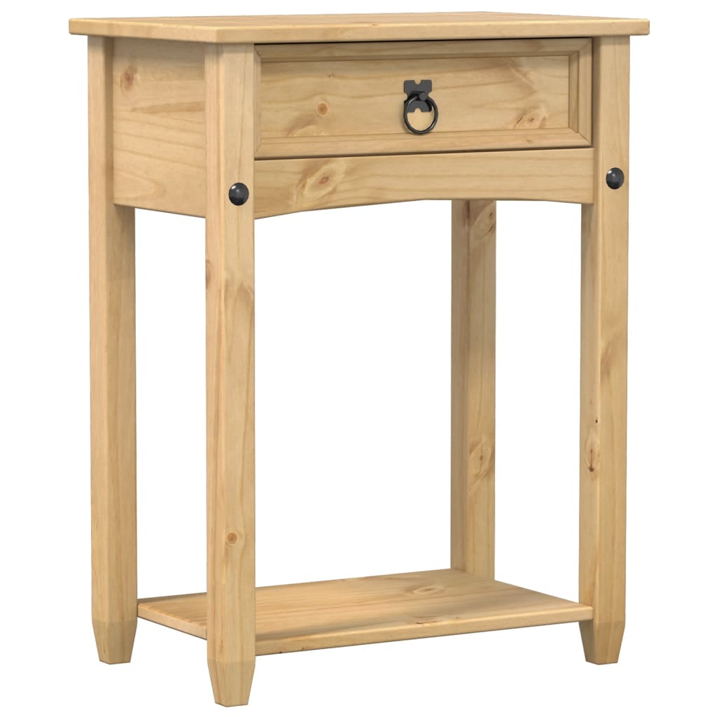 Mesa consola - mesa de entrada corona 55x35x73 cm madeira de pinho maciça