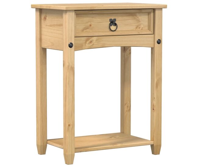 Mesa consola - mesa de entrada corona 55x35x73 cm madeira de pinho maciça